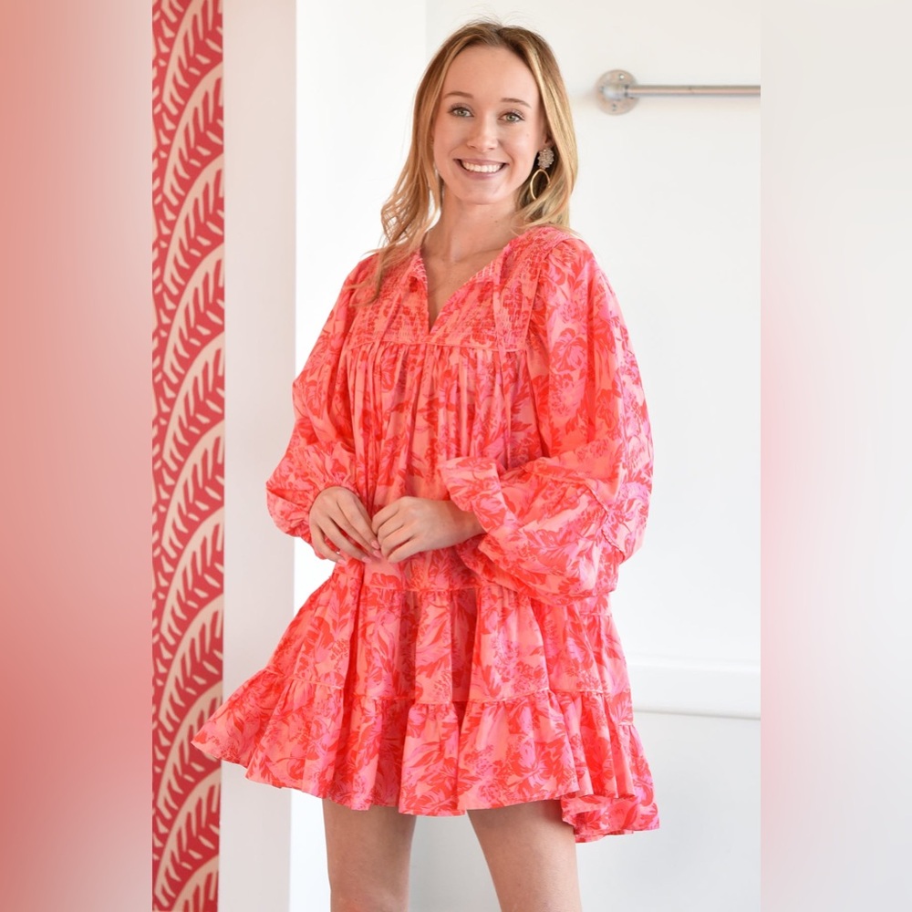 Olivaceous Vici Collection Floral Mini Dress